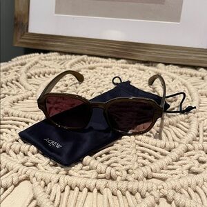 J. Crew Brown Sunglasses with Black Case